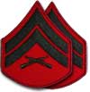 CPL Corporal Patch Red Green