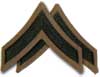 PFC Private First Class Patch Khaki Green